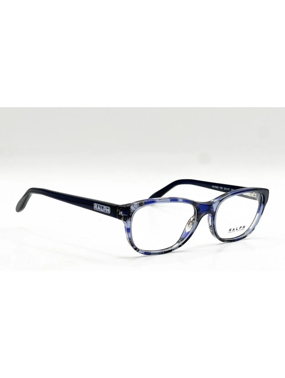 Ralph Lauren RA 7043 1151 Shiny Blue Tortoise Oval Eyeglass Frames 51-17-135